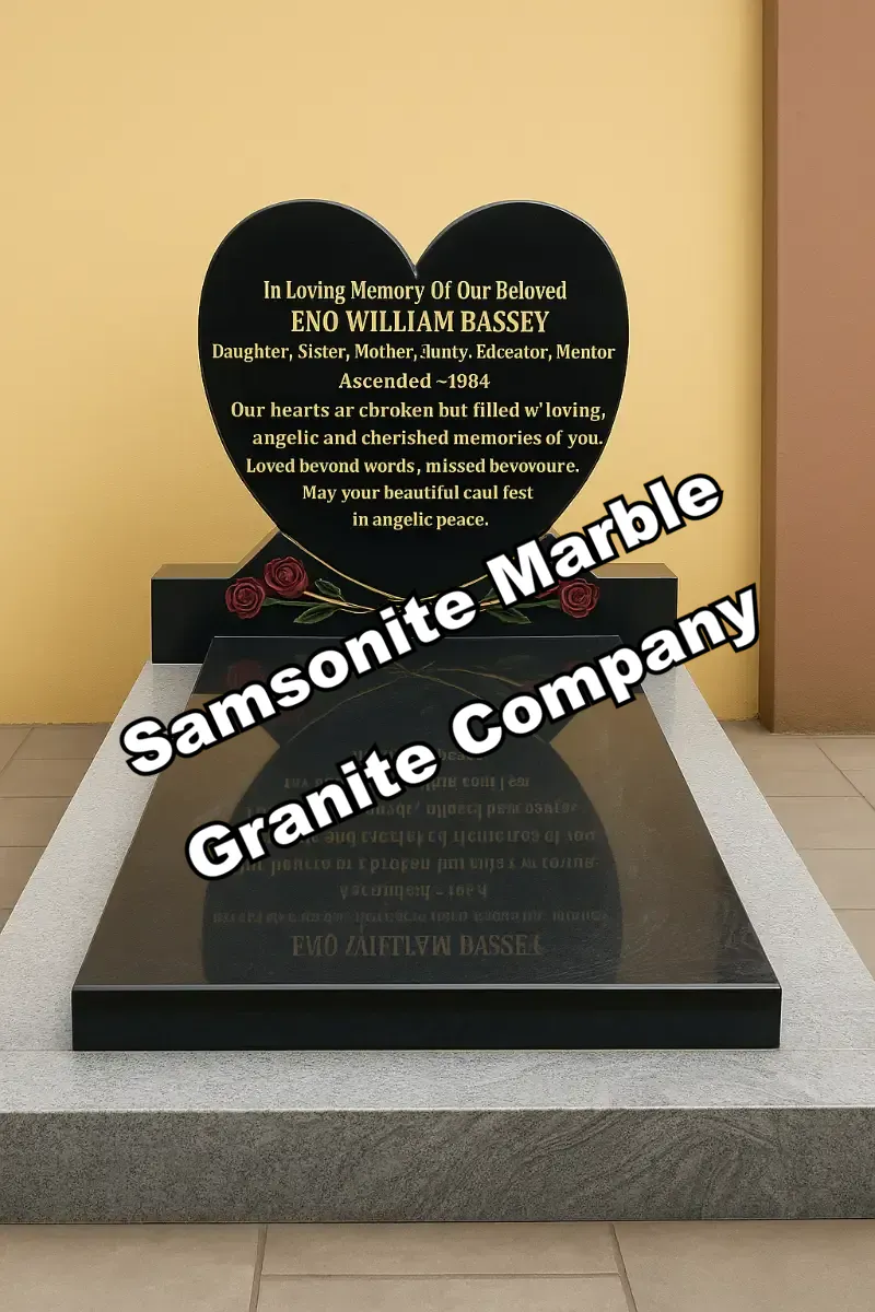 Grave Tomb Stone with Heart Head